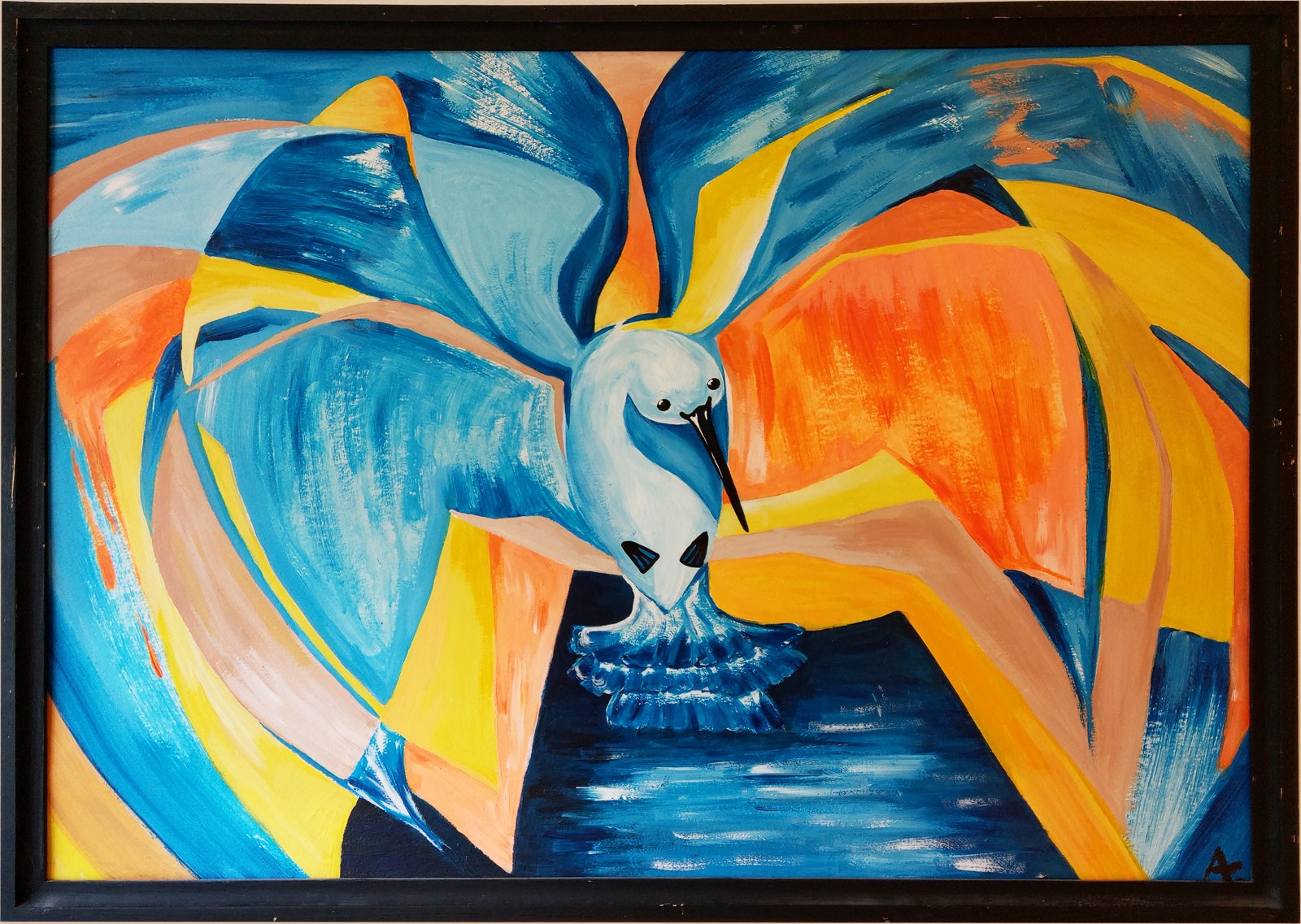 Seagull painting